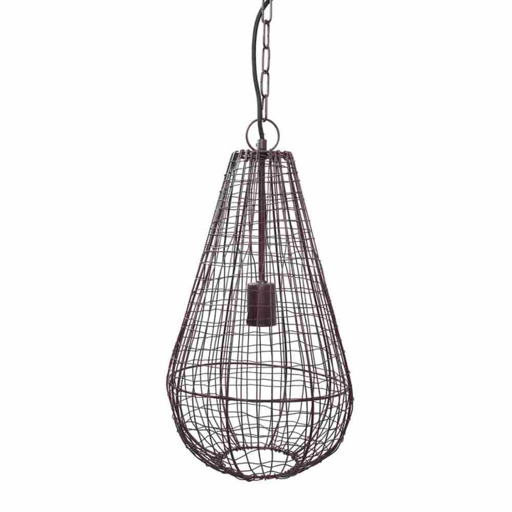 Zaffero CRAY - Antique Copper Open Wire Weave Teardrop Pendant-Zaffero-Ozlighting.com.au