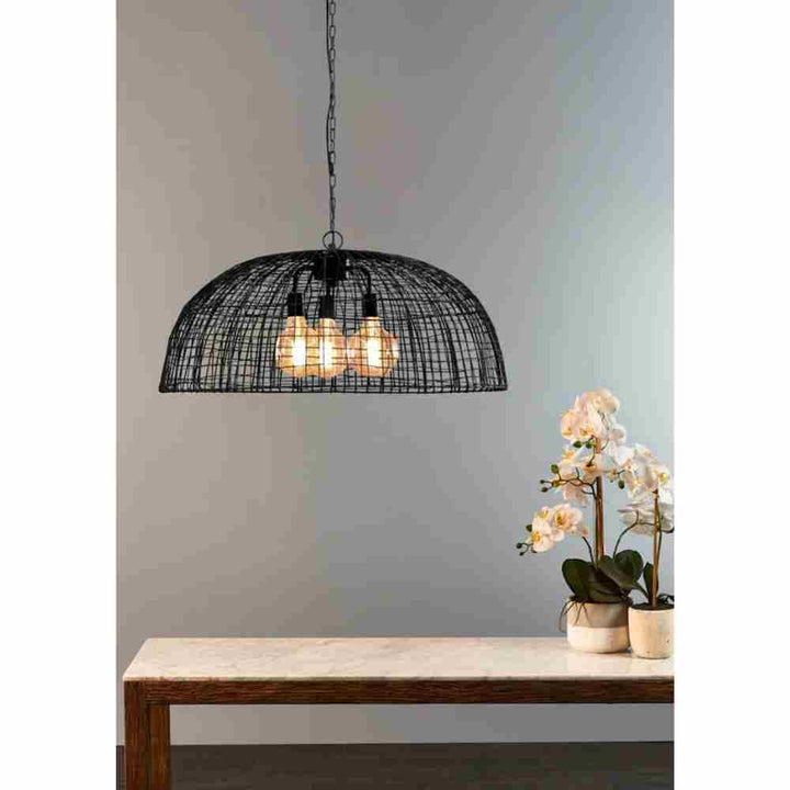 Zaffero CRAY - Open Wire Weave Domed Pendant Light-Zaffero-Ozlighting.com.au