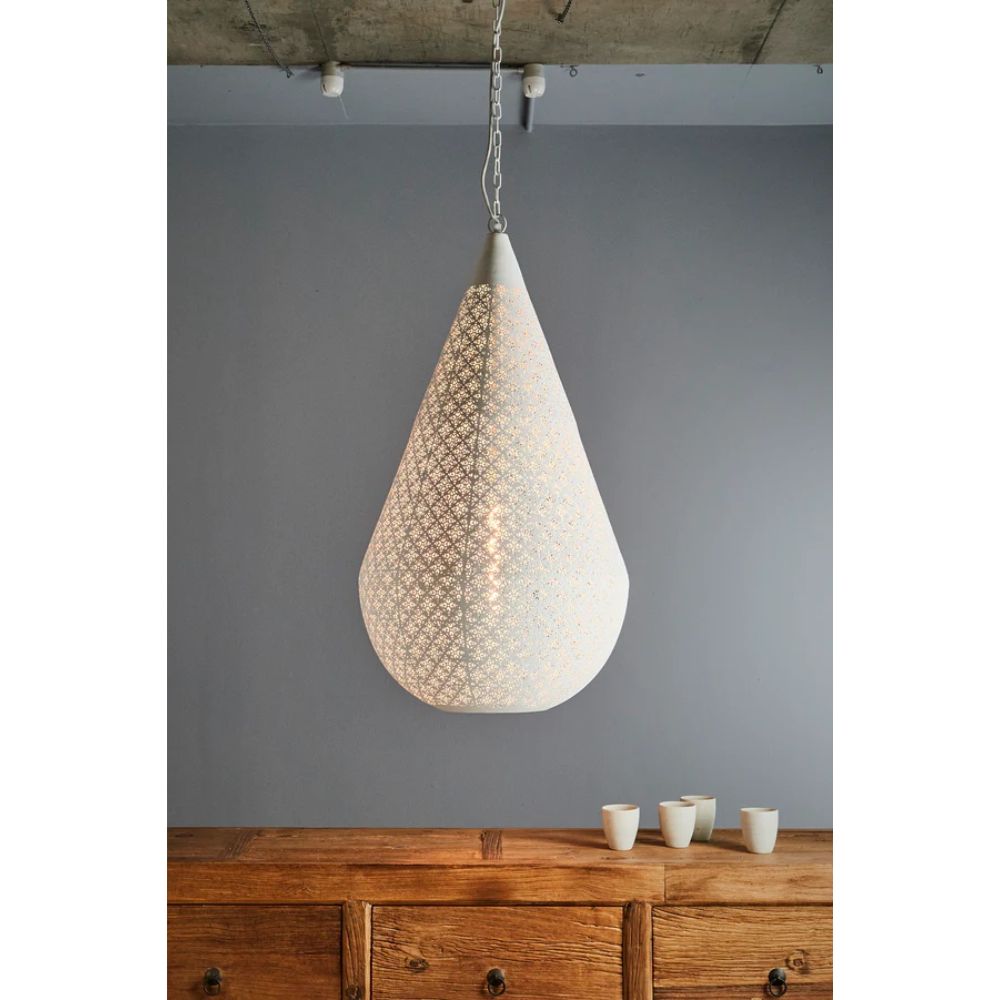 Zaffero EUROPA - Perforated Teardrop Metal Pendant-Zaffero-Ozlighting.com.au