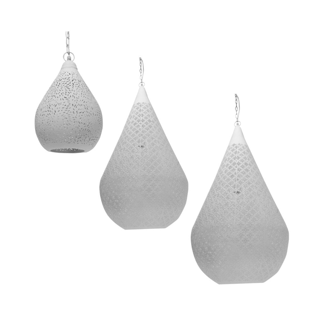 Zaffero EUROPA - Perforated Teardrop Metal Pendant-Zaffero-Ozlighting.com.au