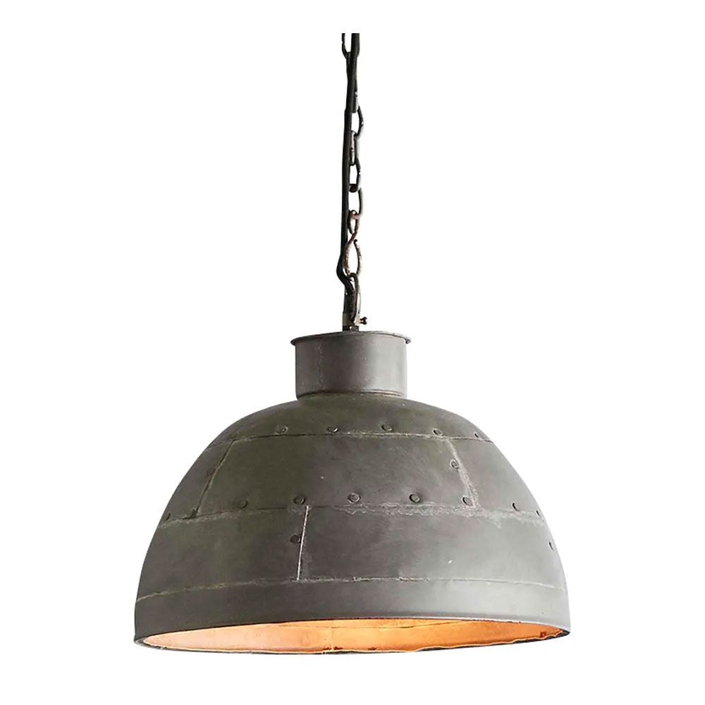 Zaffero GRANADA - Iron Riveted Dome Pendant-Zaffero-Ozlighting.com.au