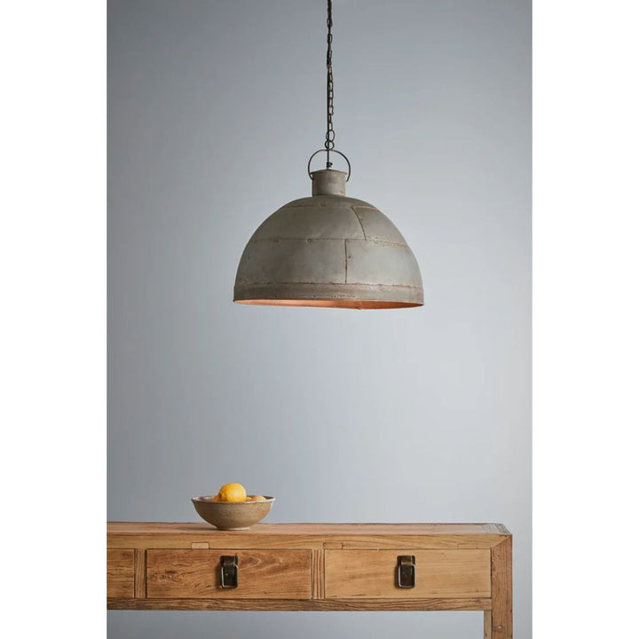 Zaffero GRANADA - Iron Riveted Dome Pendant-Zaffero-Ozlighting.com.au