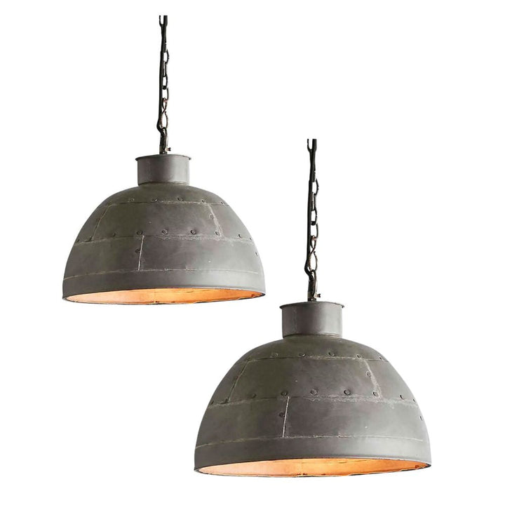 Zaffero GRANADA - Iron Riveted Dome Pendant-Zaffero-Ozlighting.com.au