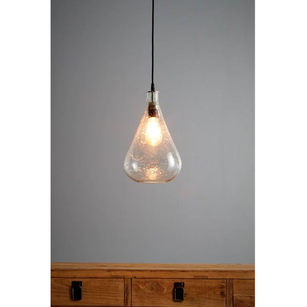 Zaffero LUSTRE TEARDROP - Stone-Effect Glass Bell Pendant-Zaffero-Ozlighting.com.au