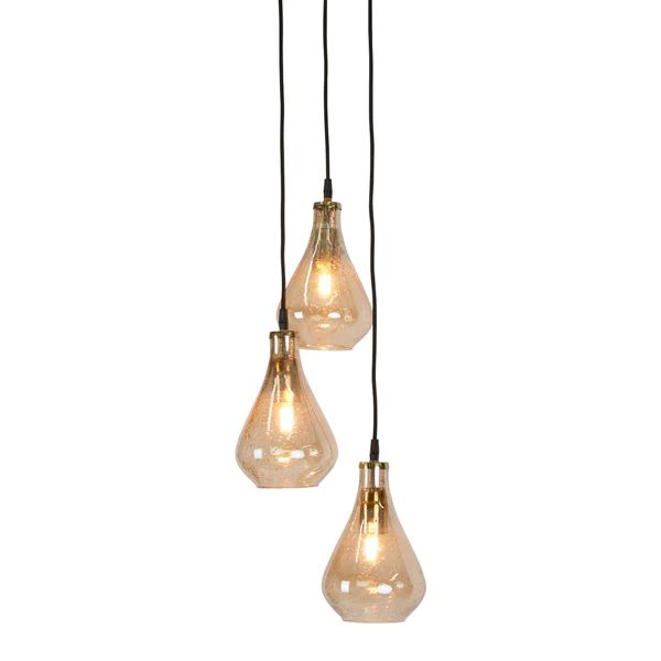 Zaffero LUSTRE TEARDROP - Stone-Effect Glass Bell Pendant-Zaffero-Ozlighting.com.au