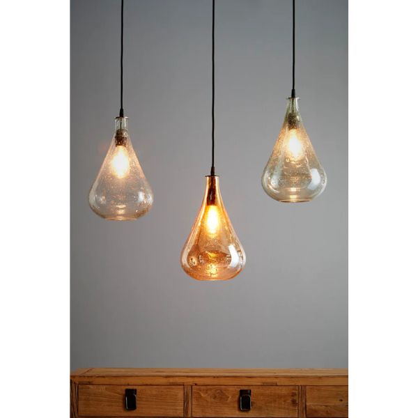 Zaffero LUSTRE TEARDROP - Stone-Effect Glass Bell Pendant-Zaffero-Ozlighting.com.au