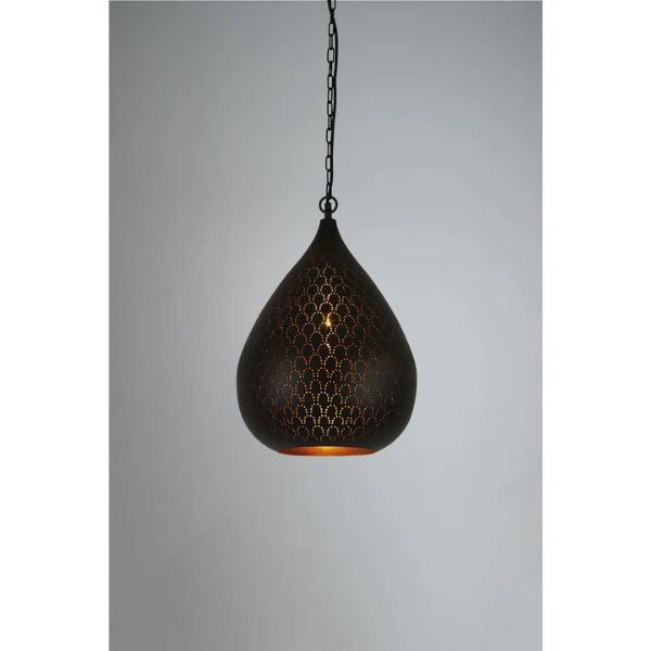 Zaffero TAIPAN - Perforated Metal Teardrop Pendant-Zaffero-Ozlighting.com.au