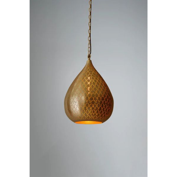 Zaffero TAIPAN - Perforated Metal Teardrop Pendant-Zaffero-Ozlighting.com.au