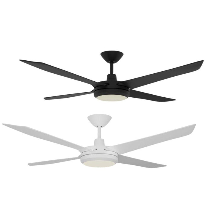 Airborne ENVIRO-60-LIGHT - 4 Blade 1530mm 60" DC Ceiling Fan With 18W Tricolour LED Light-Airborne-Ozlighting.com.au