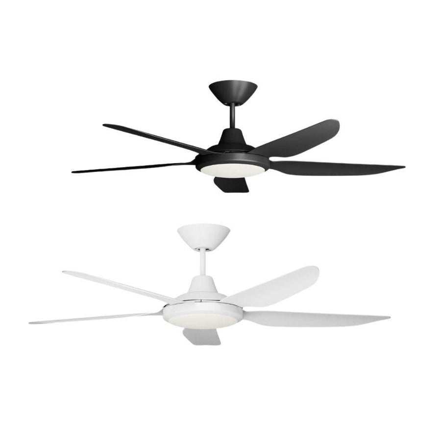 Airborne STORM-52-LIGHT - 5 Blade 1340mm 52" DC Ceiling Fan With 18W Tricolour LED Light-Airborne-Ozlighting.com.au