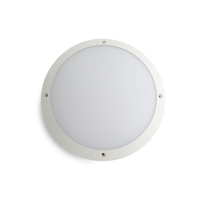 Atom AT3016 - 12W LED Round/Oval Exterior Bunker Ceiling/Wall Light IP65 - 4000K-Atom Lighting-Ozlighting.com.au