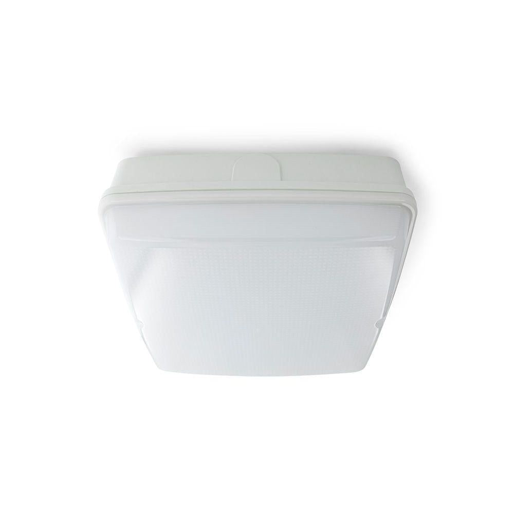 Atom AT5812 - 17W/27W Square LED Tri-Colour Exterior Polycarbonate Bulkhead Ceiling Light IP65-Atom Lighting-Ozlighting.com.au