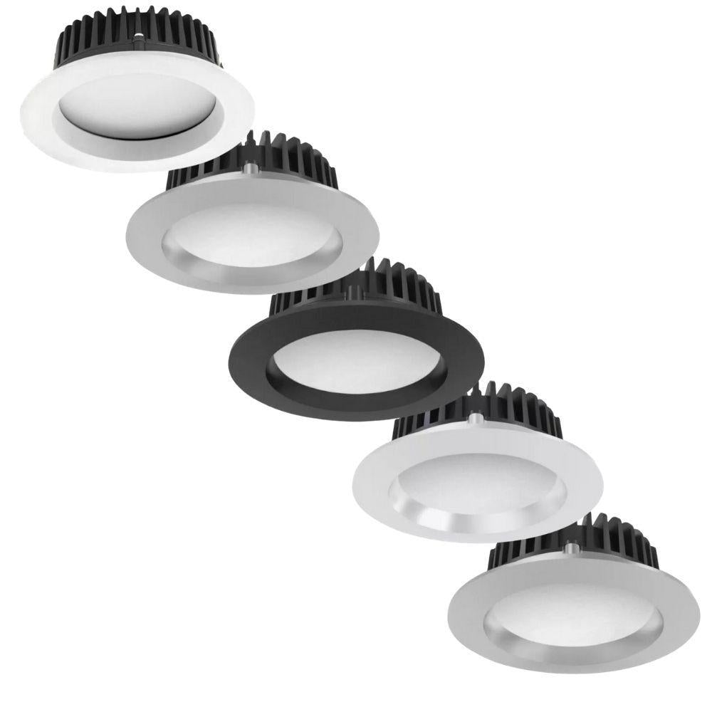 Atom AT9012 - 12W LED Tri-Colour Dimmable Round Deep Face Downlight IP44-Atom Lighting-Ozlighting.com.au