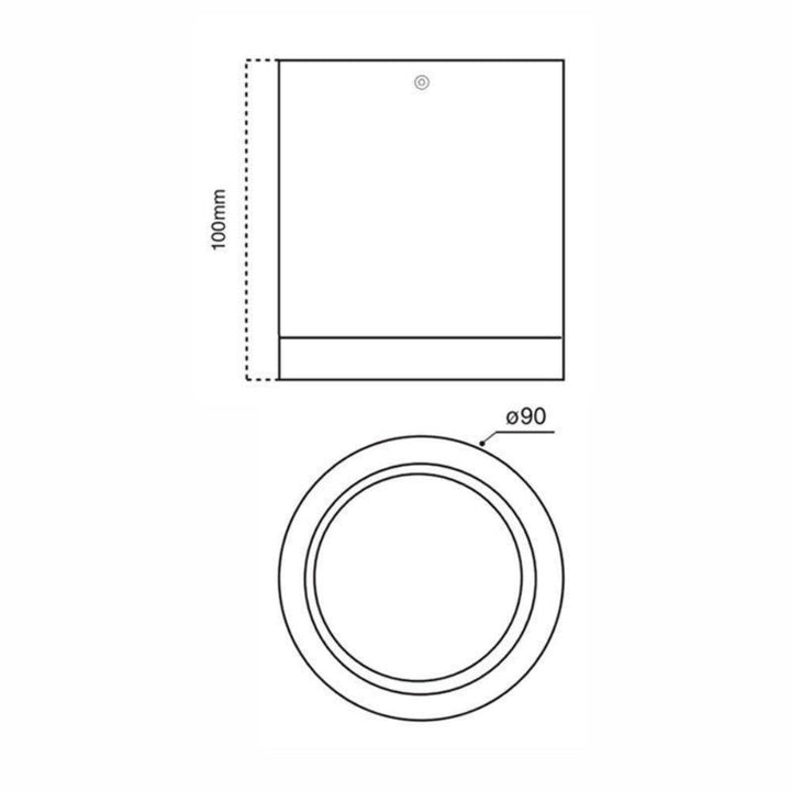 Atom AT9064/5/6 - 10W/25W/35W LED Dimmable Surface Mount Downlight IP54-Atom Lighting-Ozlighting.com.au