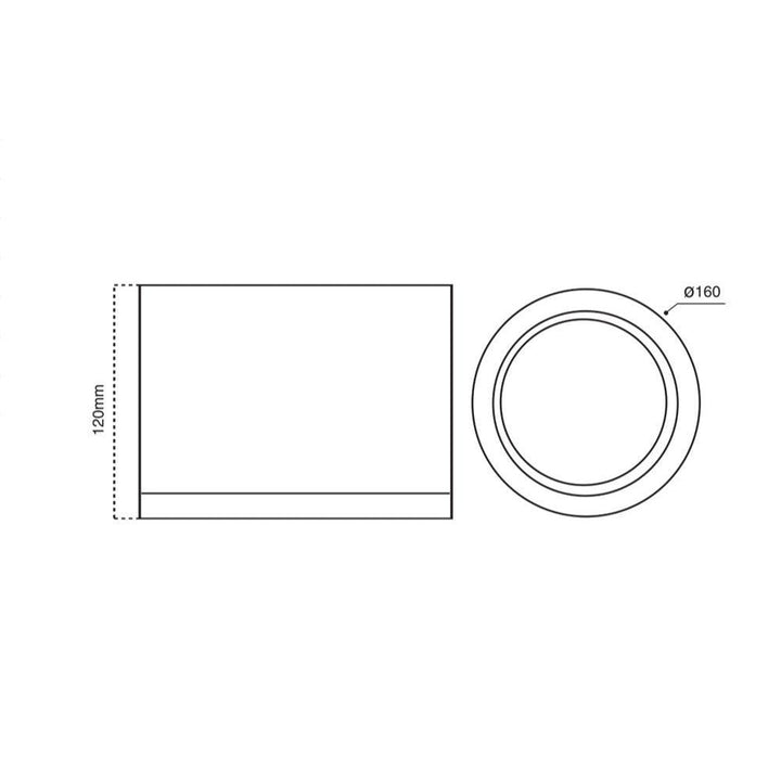 Atom AT9064/5/6 - 10W/25W/35W LED Dimmable Surface Mount Downlight IP54-Atom Lighting-Ozlighting.com.au