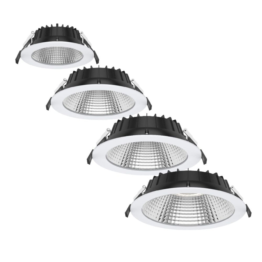 Atom AT9087 SER II - 12W/16W/24W/30W LED Tri-Colour Dimmable Commercial Downlight IP44-Atom Lighting-Ozlighting.com.au