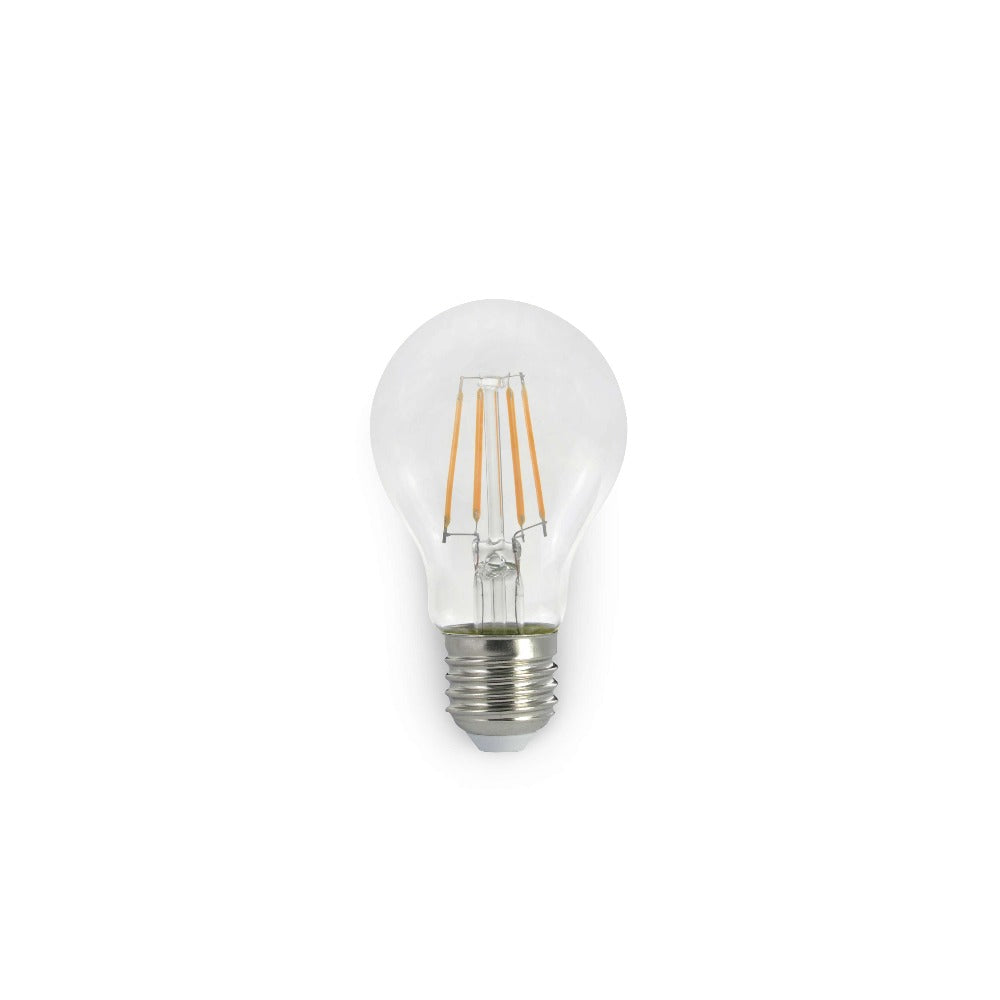 Atom AT9474 - 7W LED Dimmable GLS A60 Shape Filament Clear Glass Globe 2700K - E27-Atom Lighting-Ozlighting.com.au