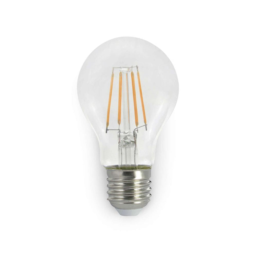 Atom AT9474 - 7W LED Dimmable GLS A60 Shape Filament Clear Glass Globe 2700K - E27-Atom Lighting-Ozlighting.com.au