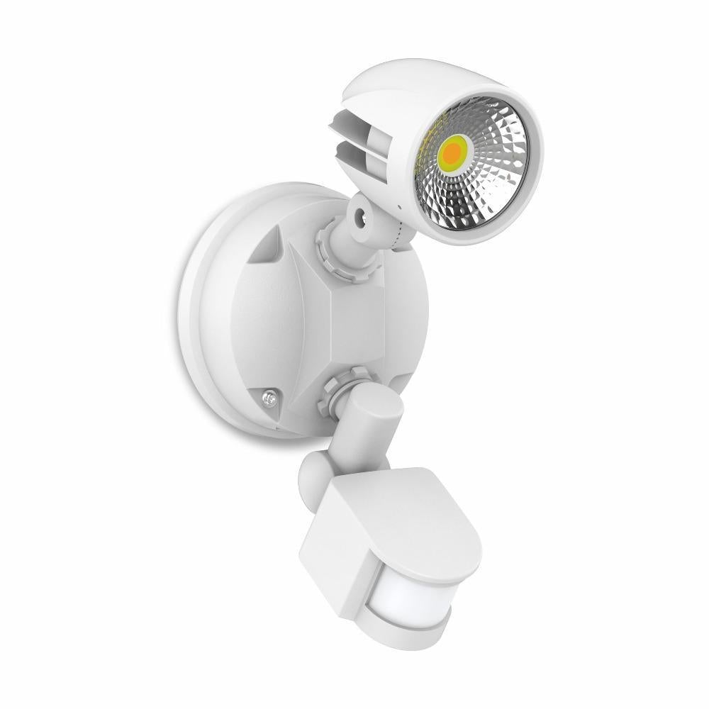 Atom CONDOR - 13W LED Single Head Tri-Colour Exterior Security Spotlight With Sensor IP54-Atom Lighting-Ozlighting.com.au