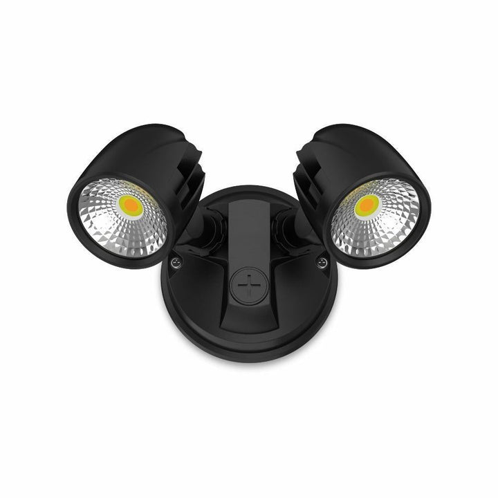 Atom CONDOR - 23W LED Tri-Colour Twin Head Exterior Spotlight IP65-Atom Lighting-Ozlighting.com.au