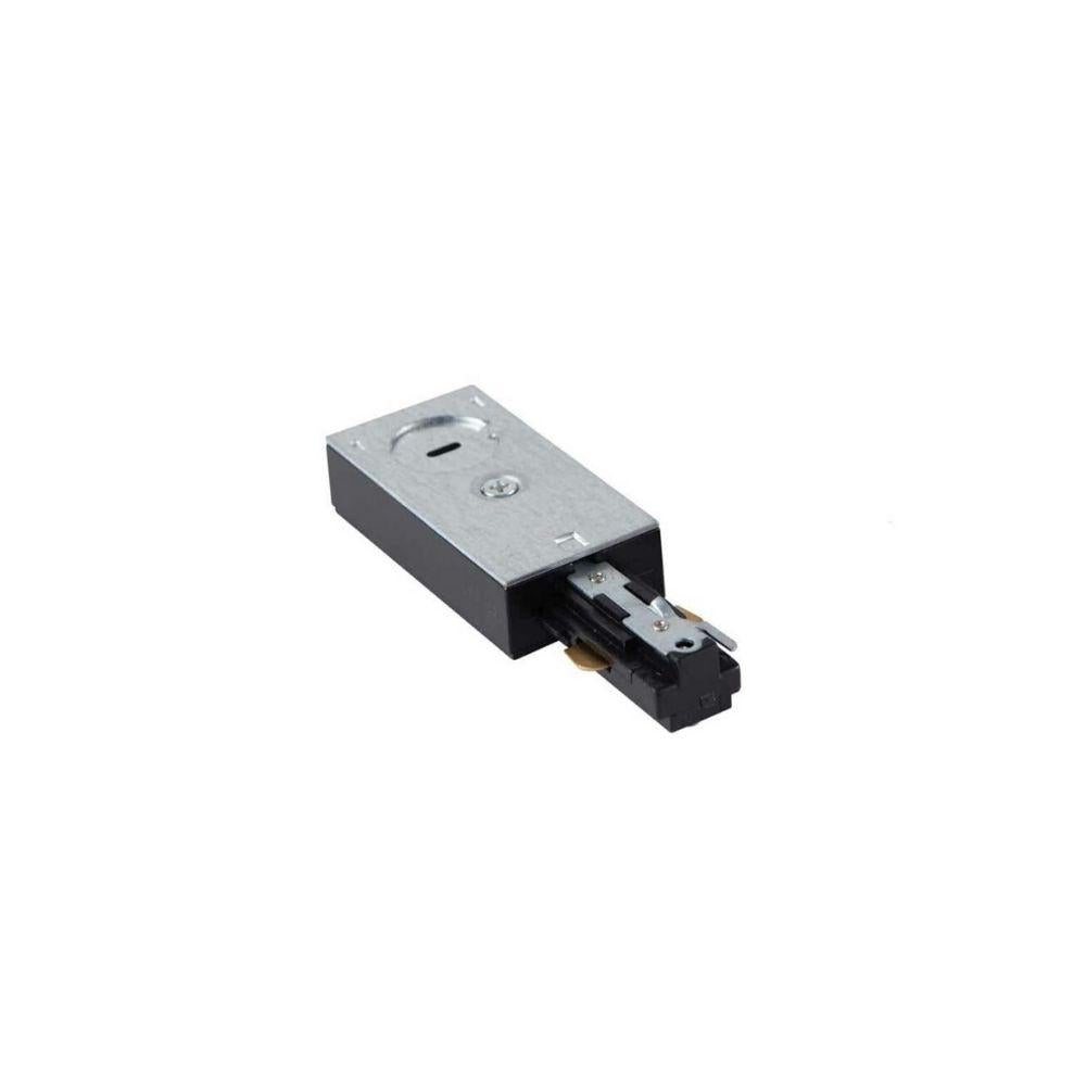 Atom TRACK-ACC - AT1100 - Single Circuit Live End Feeder Black-Atom Lighting-Ozlighting.com.au