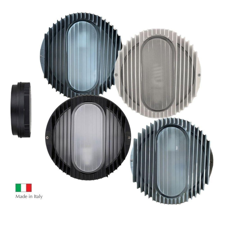 Boluce BL-1060 REM - Exterior Large Round Bunker Light with Grille Fascia IP55-Boluce-Ozlighting.com.au