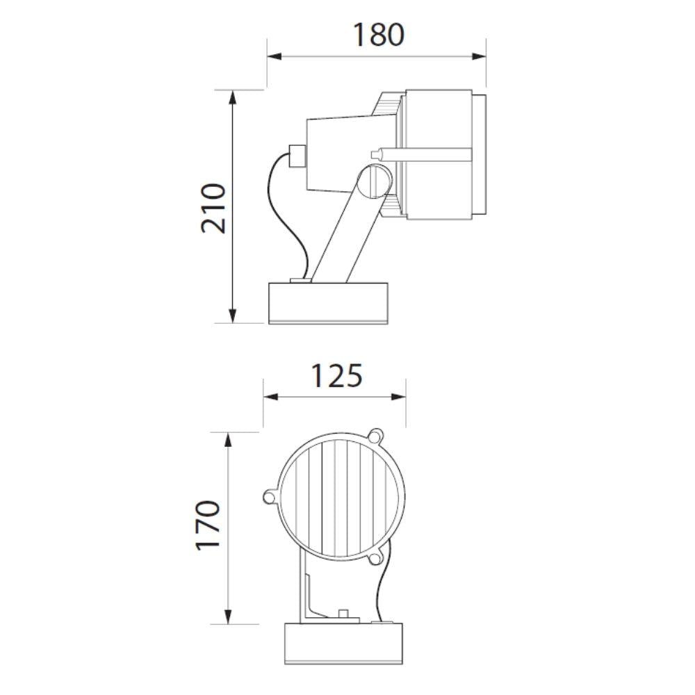 Boluce BL-1081 SPARK-1 - Medium Exterior PAR30 Spot Light IP55 Anthracite-Boluce-Ozlighting.com.au