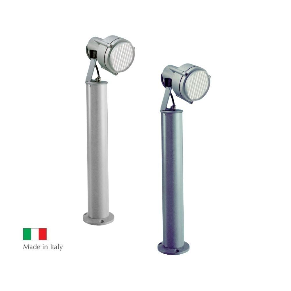 Boluce BL-1087 SPARK-1 - Exterior 700mm Bollard Light With PAR30 Spotlight With Grille IP55 Silver-Boluce-Ozlighting.com.au