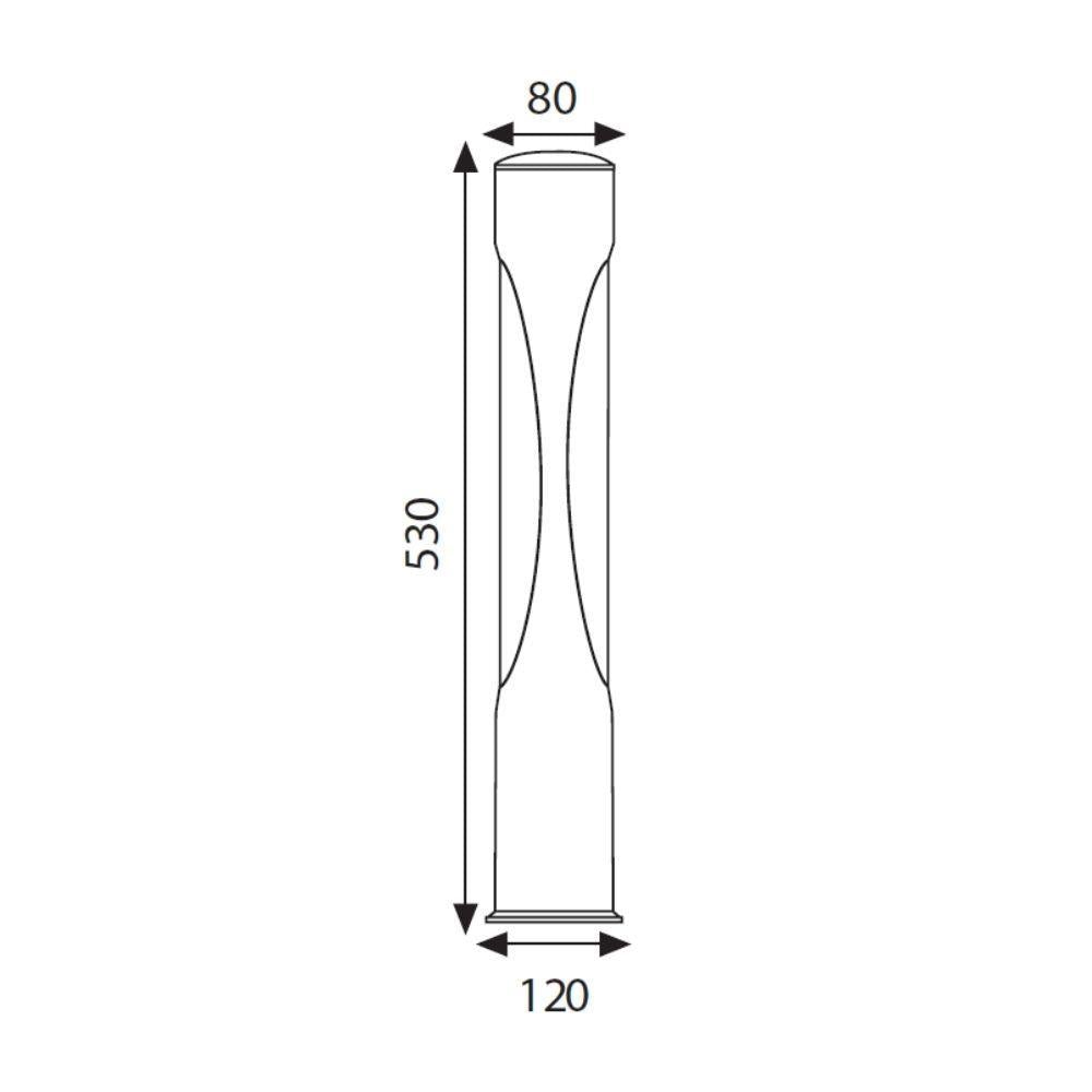 Boluce BL-2618 LUNA - Exterior 530mm Bollard Light IP54-Boluce-Ozlighting.com.au