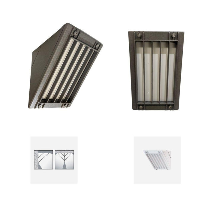 Boluce BL-5040 SELECTA MINI - Exterior Bunker Light with Grille Fascia IP54-Boluce-Ozlighting.com.au