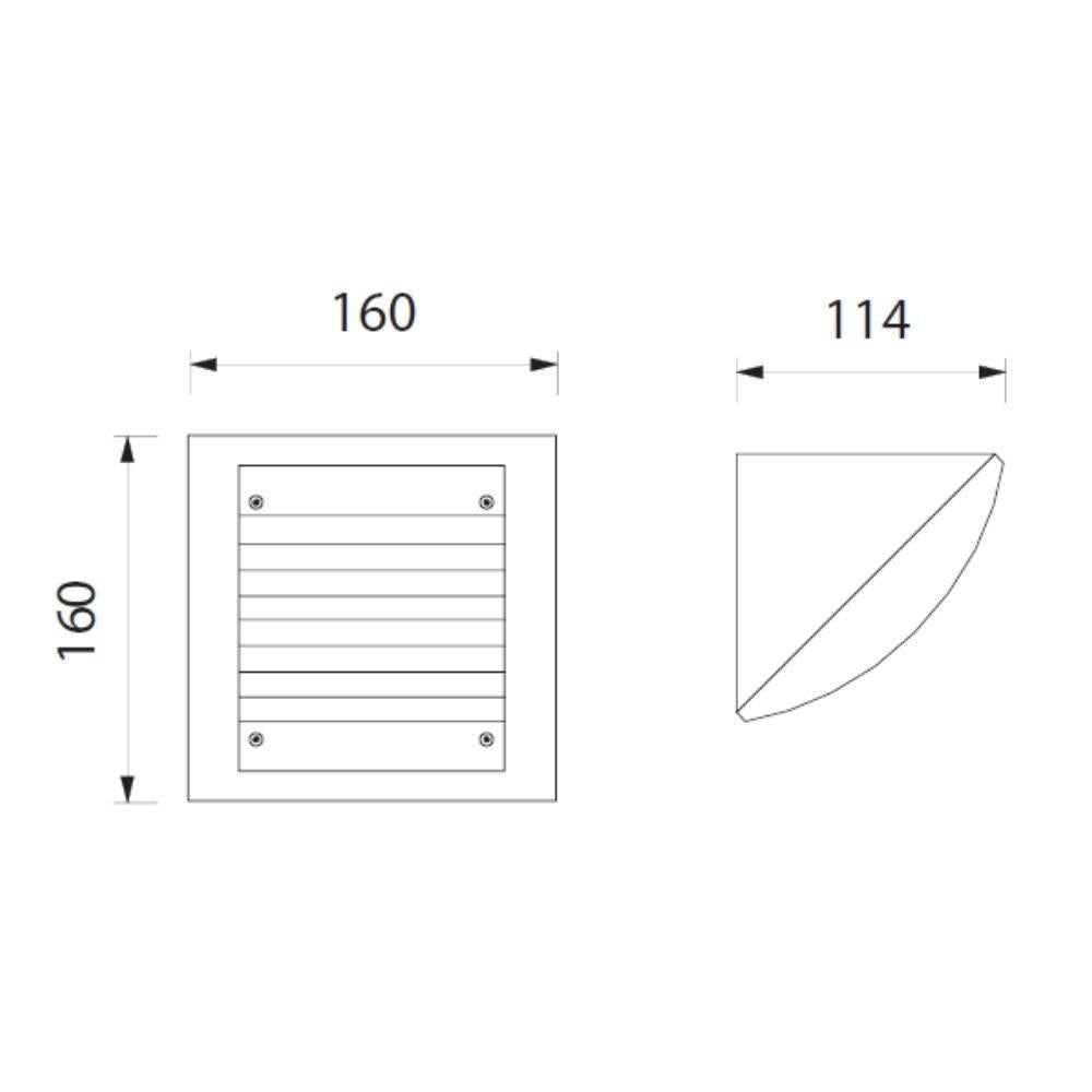 Boluce BL-7041 INTRO - Exterior Angled 6W LED Wall Light IP65 Silver 3000K-Boluce-Ozlighting.com.au