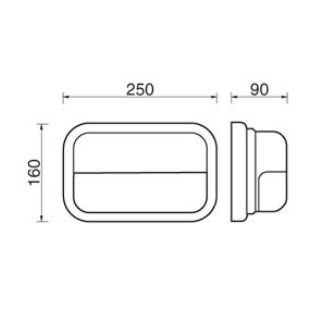 Boluce BL-9031 KAPPA - Exterior Rectangular Bunker Light IP55-Boluce-Ozlighting.com.au