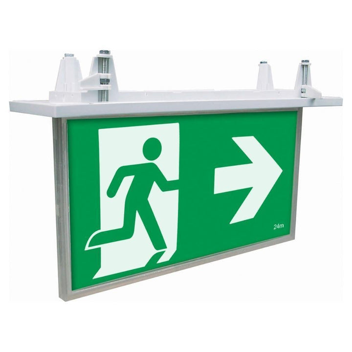 Brilliant BLADE - 2W Recessed Emergency LED Exit Sign-Brilliant Lighting-Ozlighting.com.au