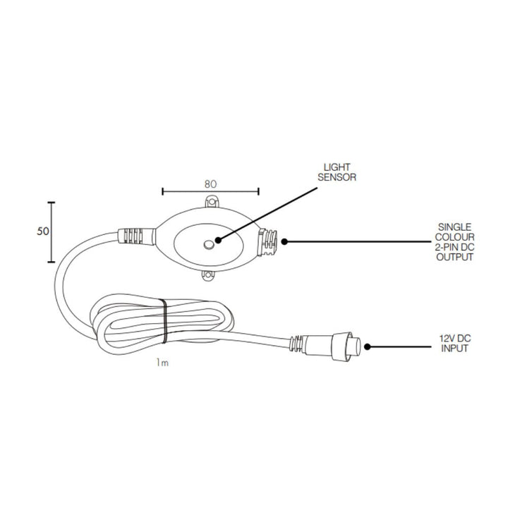 Brilliant BOTANIC - Dusk-To-Dawn Garden Light Controller IP68 12V-Brilliant Lighting-Ozlighting.com.au