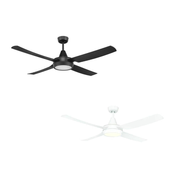 Brilliant CRUZE - 4 Blade 1300mm ABS AC Ceiling Fan with tricolour switchable light-Brilliant Lighting-Ozlighting.com.au