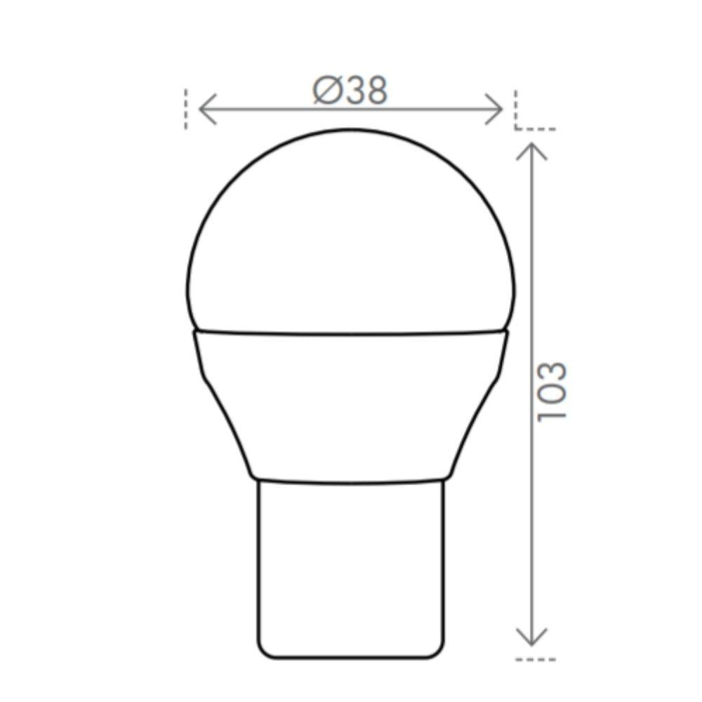 Brilliant GLOBE-G45 - 3W LED Fancy Round G45 Opal Globe 3000K - E27-Brilliant Lighting-Ozlighting.com.au