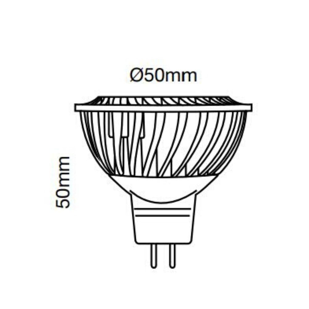 Brilliant GLOBE-MR16 - 5W 12V LED MR16 Globe 3000K/4000K - 12V DC DRIVER REQUIRED-Brilliant Lighting-Ozlighting.com.au