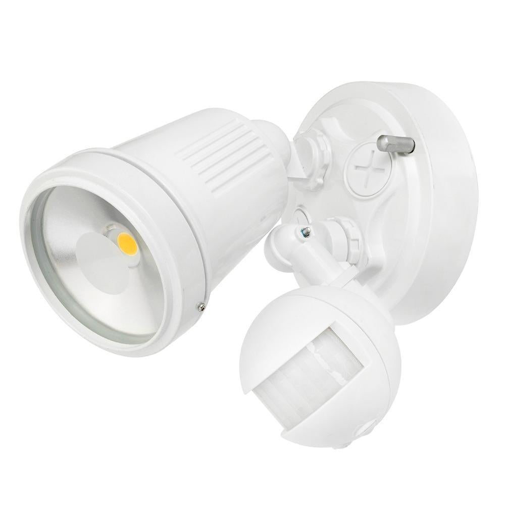 Brilliant HUNTER III - 11W LED Single Head Exterior Spotlight With Sensor IP44 - 4200K-Brilliant Lighting-Ozlighting.com.au