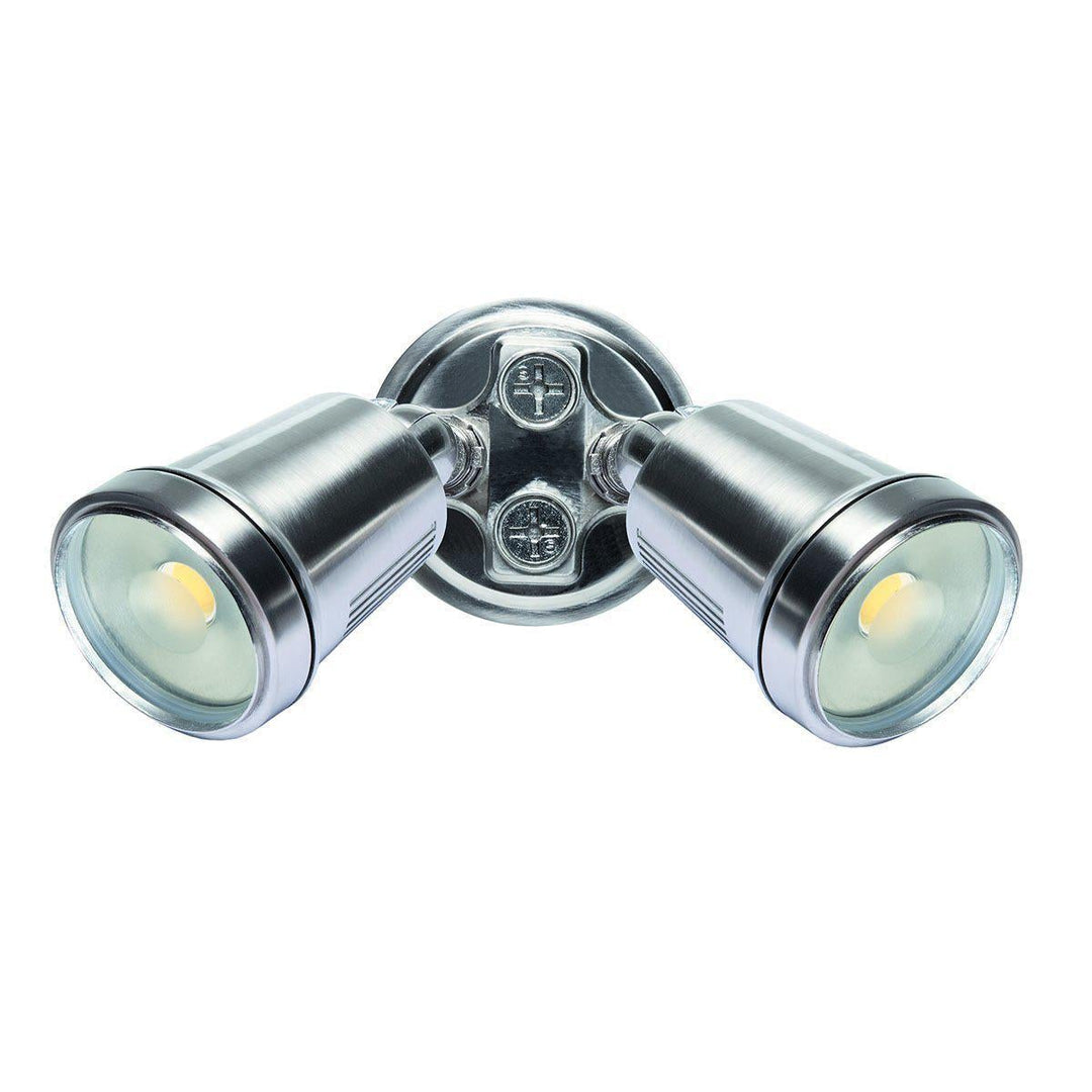 Brilliant HUNTER III - 22W LED Twin Head Exterior Spotlight IP44 - 4200K-Brilliant Lighting-Ozlighting.com.au