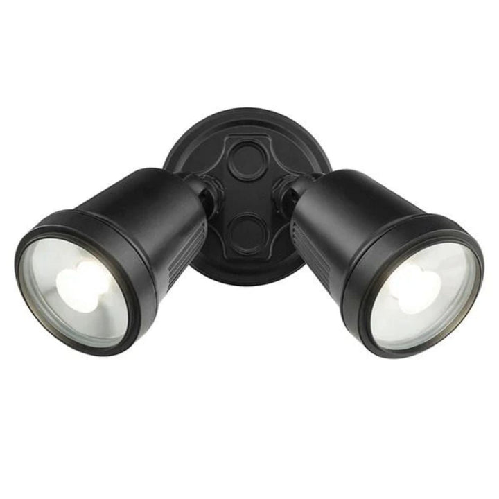 Brilliant HUNTER-TRIO - 22W LED Tri-Colour Twin Head Exterior Spotlight IP65-Brilliant Lighting-Ozlighting.com.au