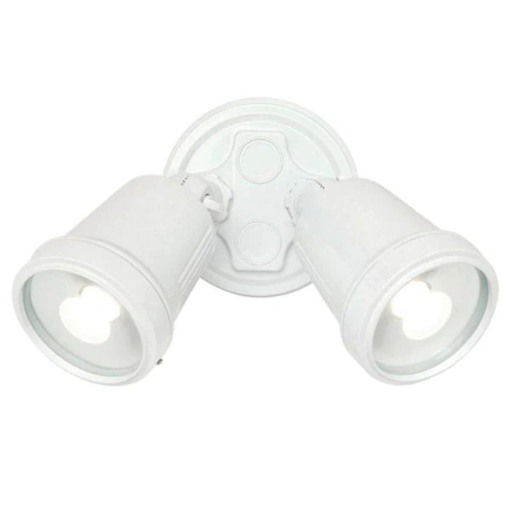 Brilliant HUNTER-TRIO - 22W LED Tri-Colour Twin Head Exterior Spotlight IP65-Brilliant Lighting-Ozlighting.com.au