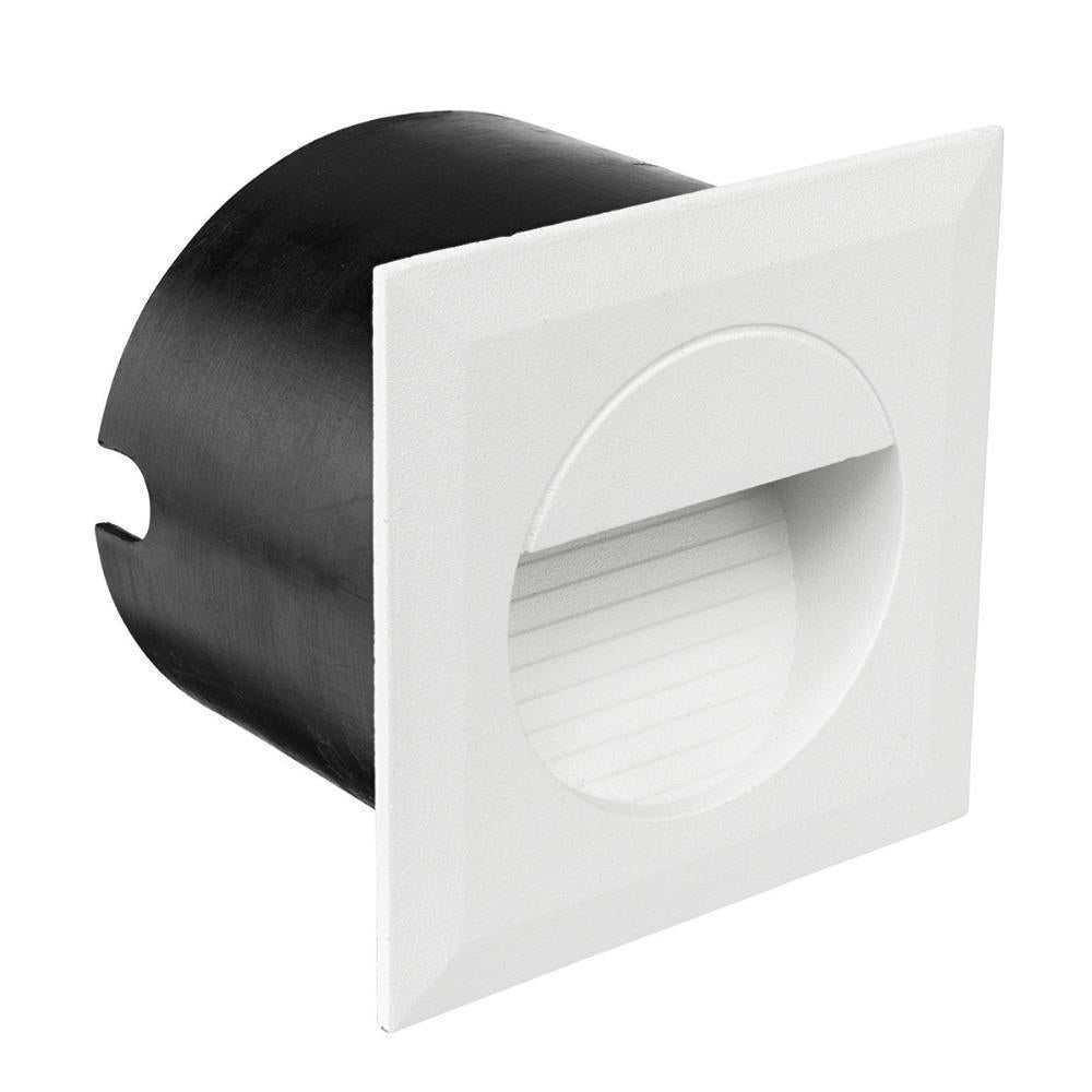 Brilliant LACHLAN - 1.2W LED Square Exterior Recessed Step Light IP44 - 4200K-Brilliant Lighting-Ozlighting.com.au