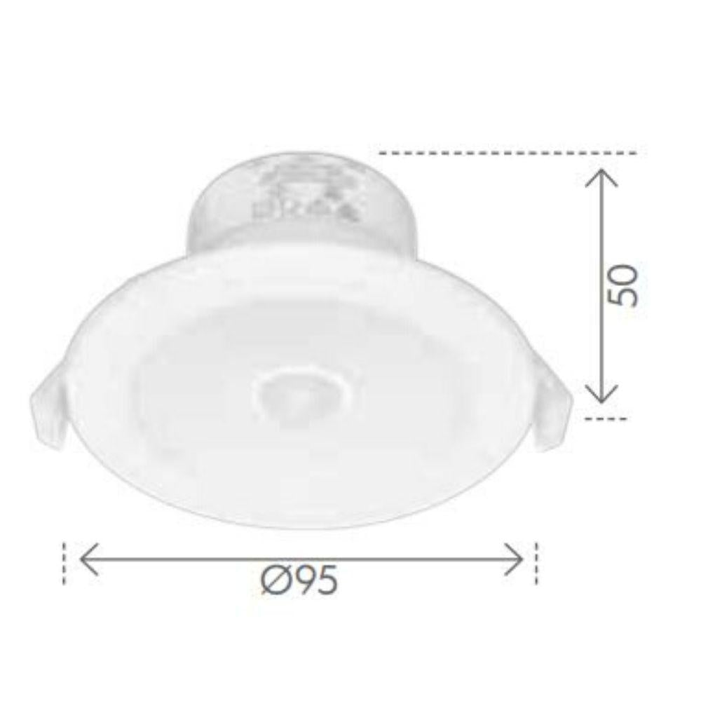 Brilliant LUMASCAN - Round 9W Colour Switchable LED Downlight with PIR Sensor IP44-Brilliant Lighting-Ozlighting.com.au