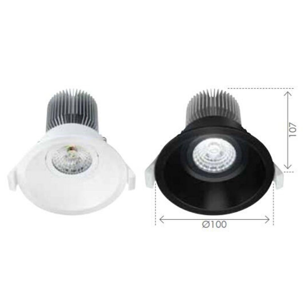 Brilliant MINI TRIM-II - 10W LED Tri-Colour Dimmable Round Deepset Gimbal Downlight IP20-Brilliant Lighting-Ozlighting.com.au