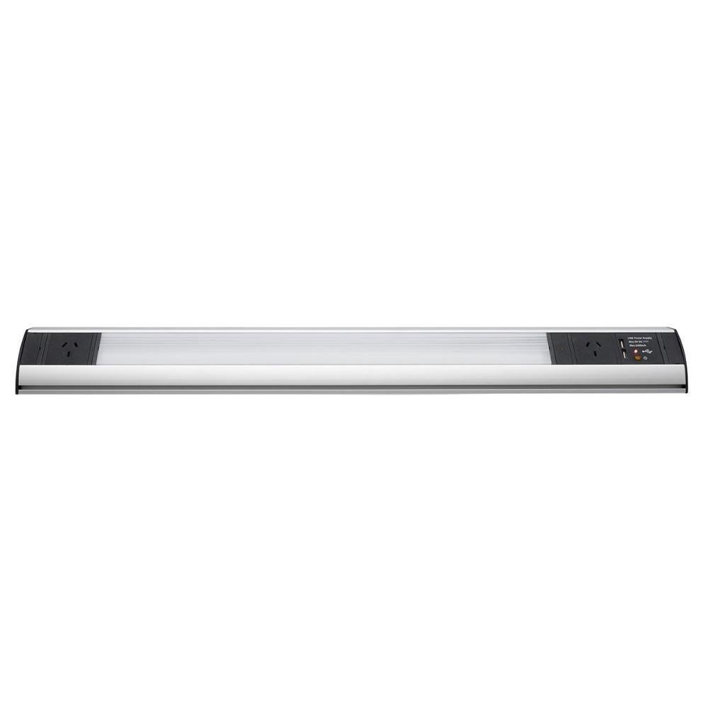 Brilliant POWERSTATION - 9.5W Under Cabinet Power Solution with LED Light-Brilliant Lighting-Ozlighting.com.au