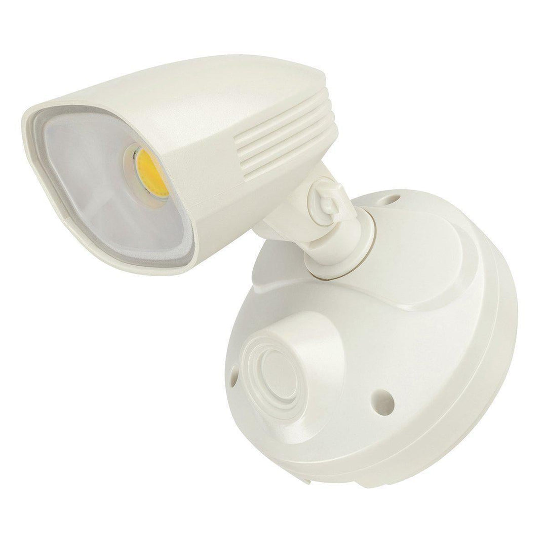 Brilliant SHIELDER - 1x10W LED Single Head Adjustable Exterior PC Spotlight IP54 - 4200K-Brilliant Lighting-Ozlighting.com.au