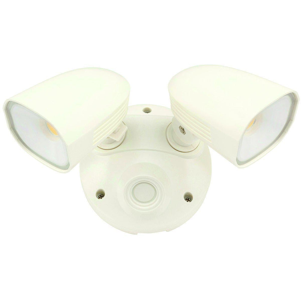 Brilliant SHIELDER - 2x10W LED Twin Head Adjustable Exterior Spotlight IP54 - 4200K-Brilliant Lighting-Ozlighting.com.au