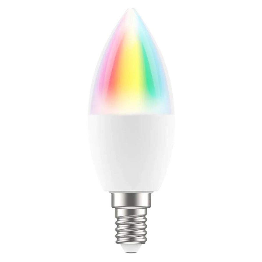 Brilliant SMART WIFI GLOBE-CANDLE - Smart WiFi LED RGB and CCT Biorhythm Globe - E14-Brilliant Lighting-Ozlighting.com.au