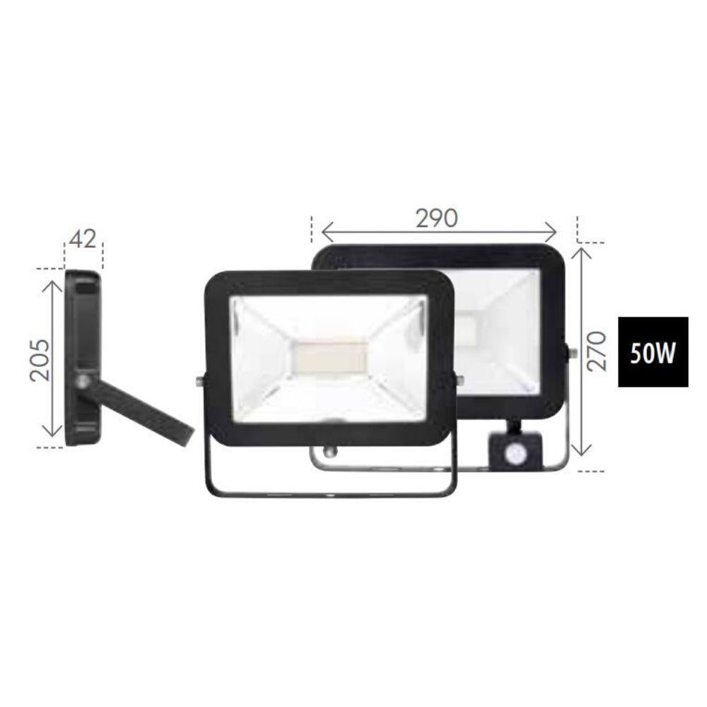 Brilliant STEALTH - 20W/50W LED Slimline Exterior DIY Floodlight IP65 - 4200K-Brilliant Lighting-Ozlighting.com.au