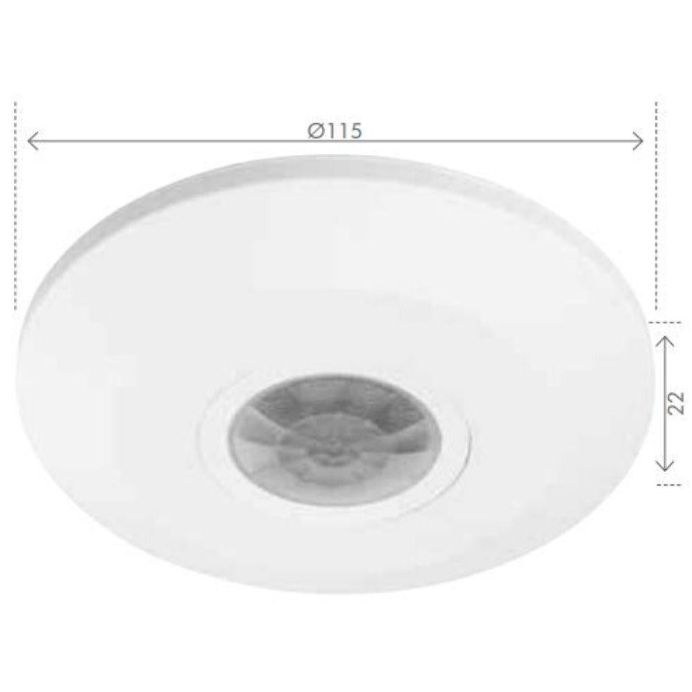 Brilliant TECHNO-SCAN - 360° Indoor Surface Mount Ceiling PIR Sensor With Remote IP20-Brilliant Lighting-Ozlighting.com.au